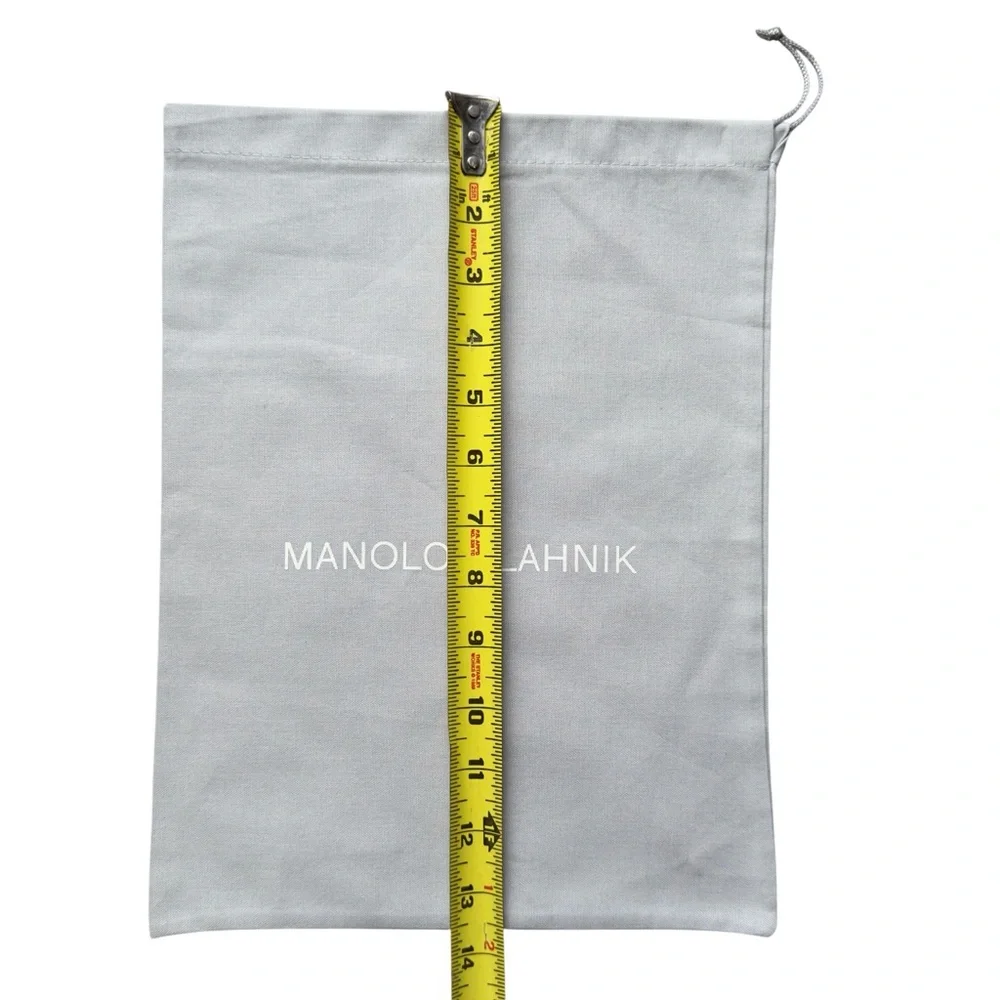 Manolo Blahnik Light Grey Drawstring Dust Bag